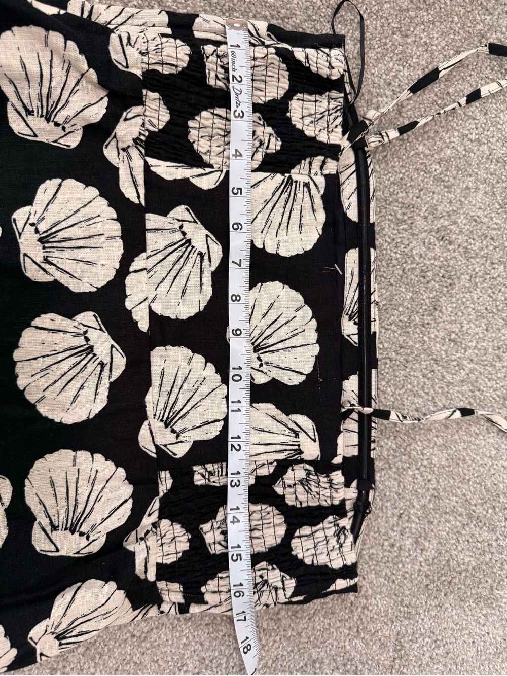 Beach Abercrombie & Fitch Black Shell-Print Mini Dress - Picture 10 of 10